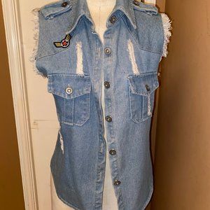 Pripe Jean Vest